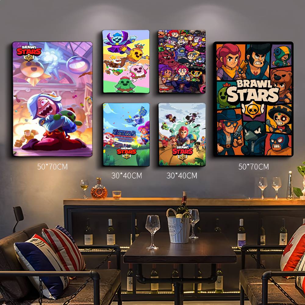 Retro Gaming Art - ملصقات لاصقة لفيلم لعبة أنيمي براول