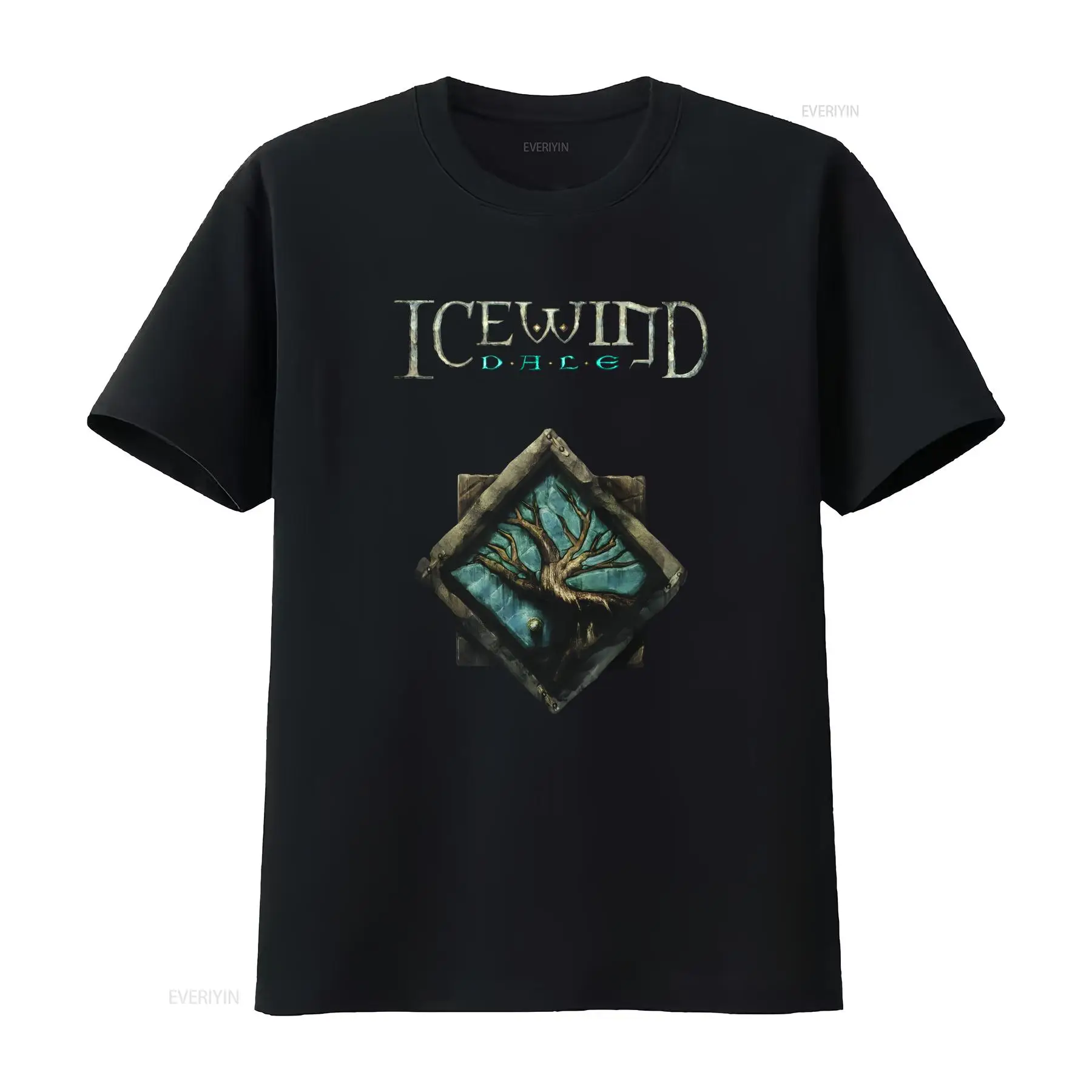 Retro Gaming T Shirt - تي شيرت Icewind Dale Logo Classic