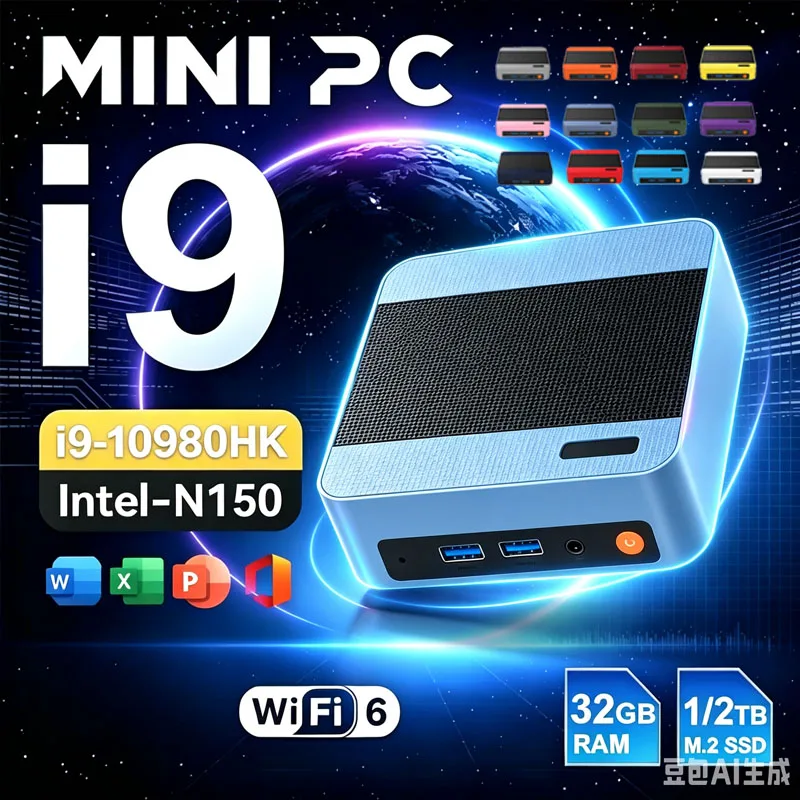 Retro Gaming Mini Pc - 2026 ميني كمبيوتر إنتل كور آي