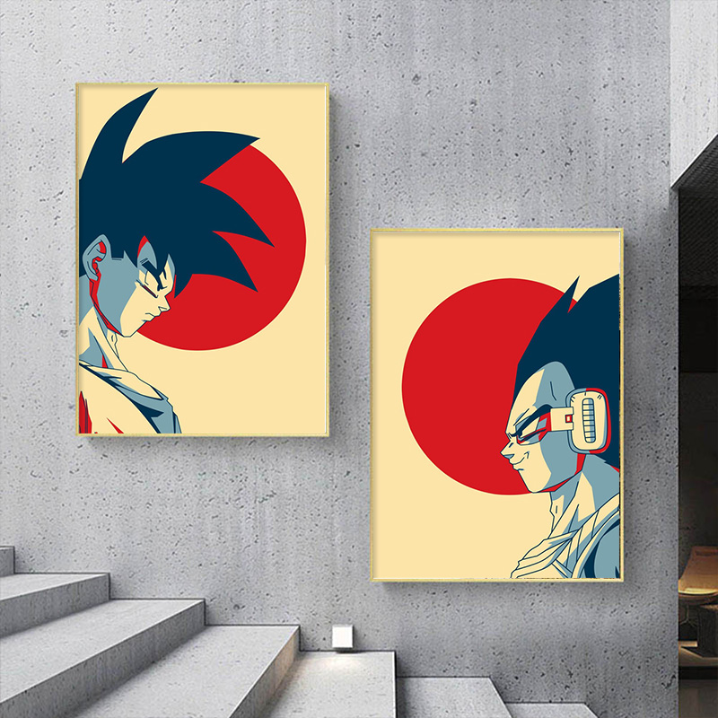 Retro Gaming Art - الكلاسيكية انمي ياباني المحيطة لعبة دراغون