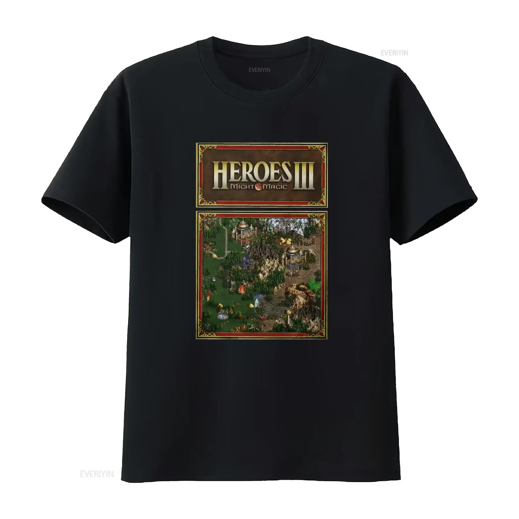 Retro Gaming T Shirt - تي شيرت Heroes Map of Might