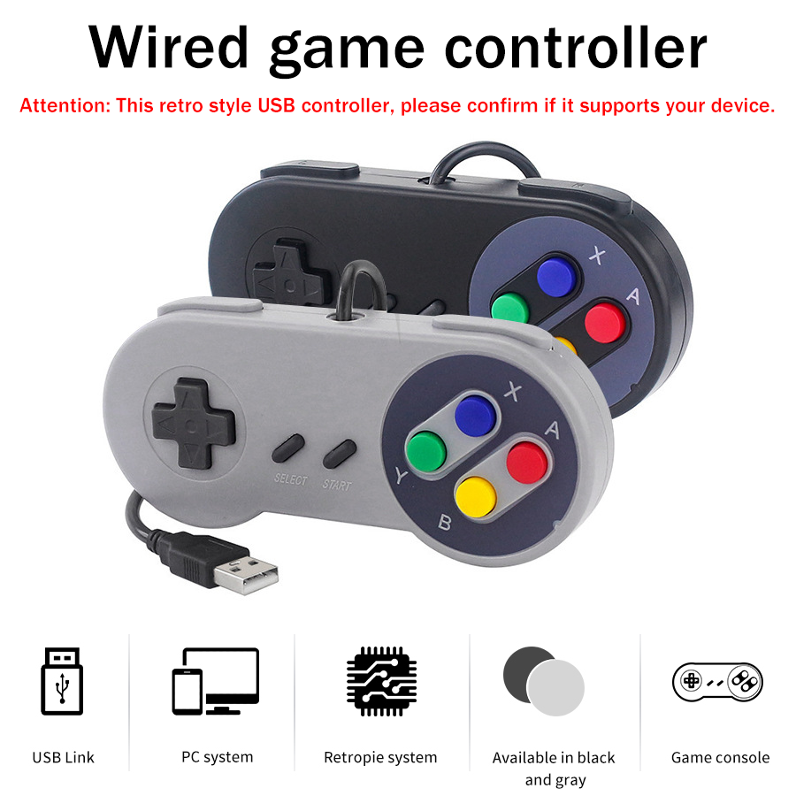 1-2 قطعة من وحدة تحكم SNES USB - مراجعة Retro Gaming With Raspberry Pi وسعره