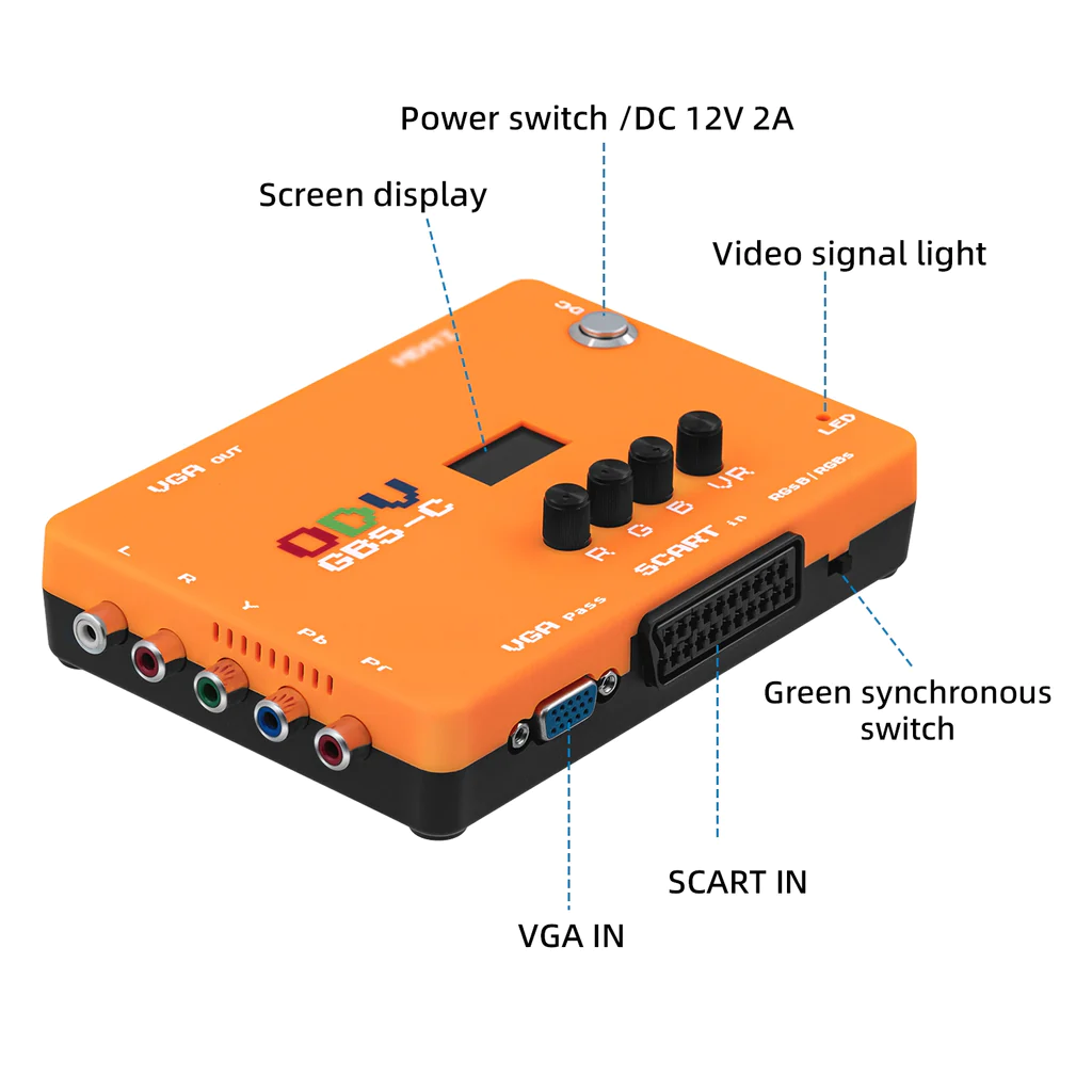 Mcbazel--محول فحص مكون VGA/Sca - مراجعة Retro Gaming Years وسعره