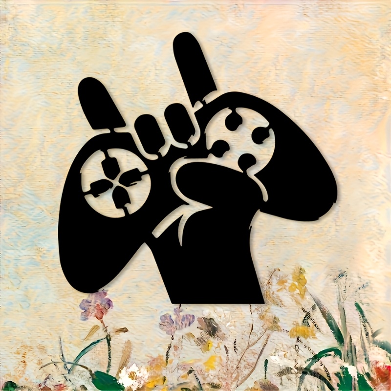 لوحة جدارية معدنية بتصميم يد ت - مراجعة Retro Gaming Art وسعره