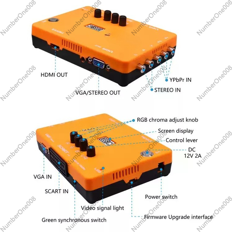 محول فيديو RGBS منخفض الدقة إل - مراجعة Retro Gaming Hdmi وسعره
