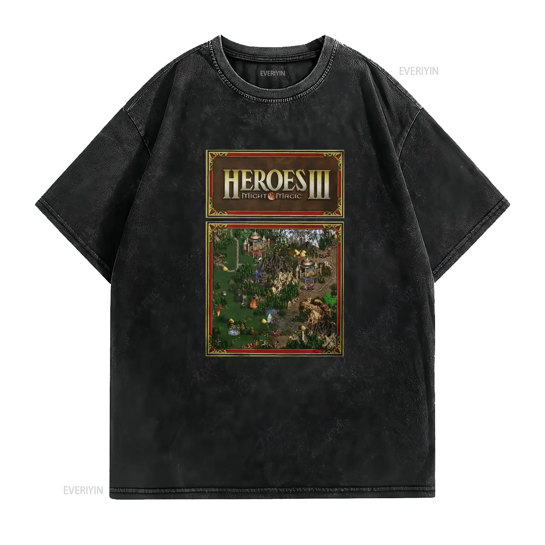 تي شيرت Heroes Map of Might An - مراجعة Retro Gaming T Shirt وسعره