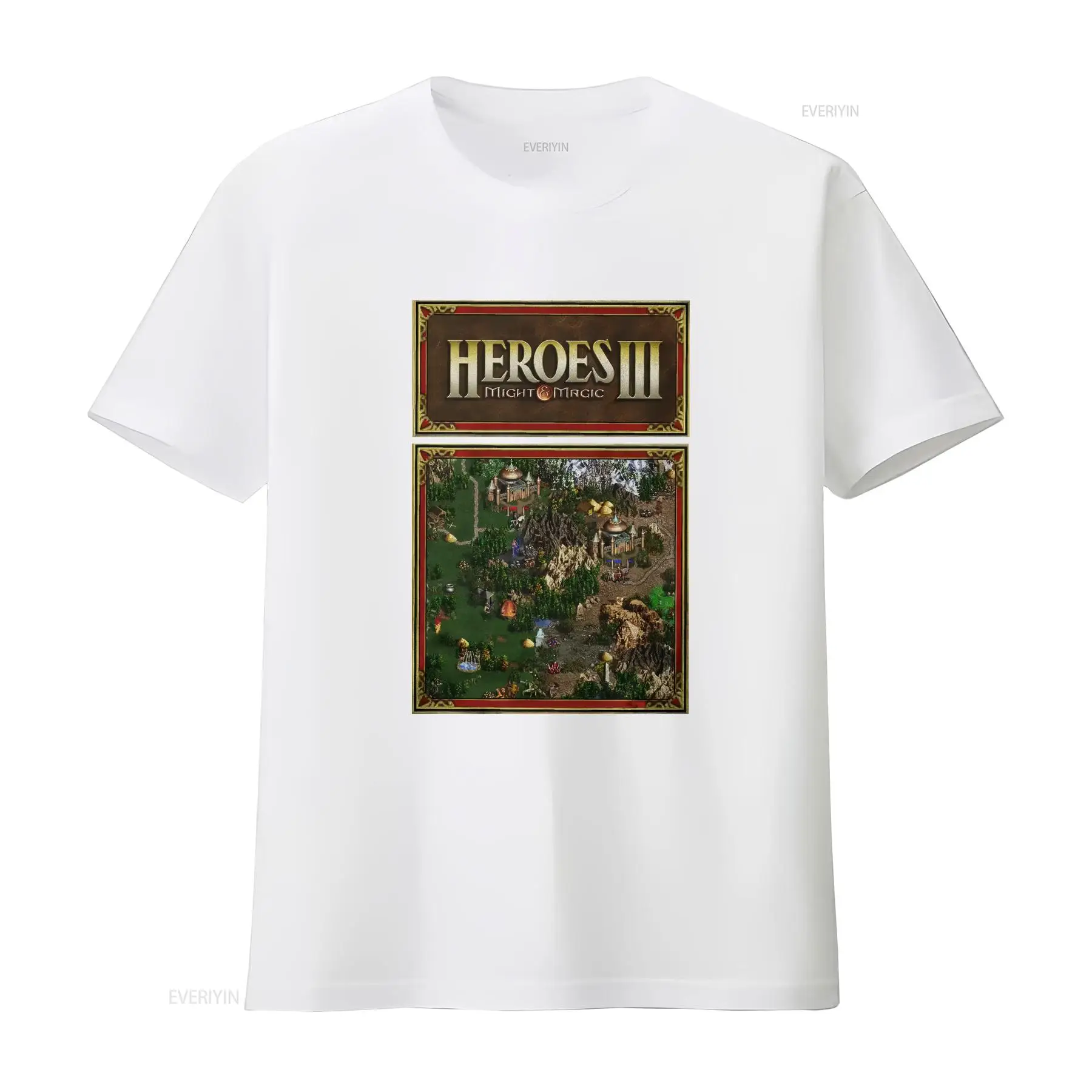 تي شيرت Heroes Map of Might An - مراجعة Retro Gaming T Shirt وسعره
