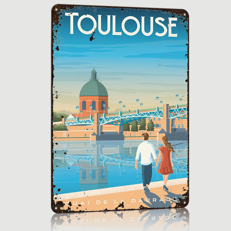 لافتة معدنية مطبوعة بتصميم مدي - مراجعة Retro Gaming Toulouse وسعره