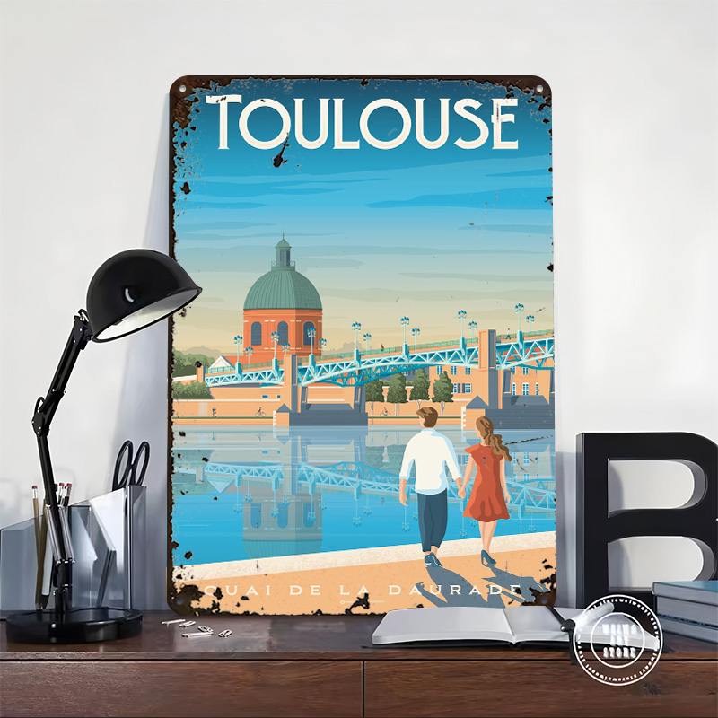 لافتة معدنية مطبوعة بتصميم مدي - مراجعة Retro Gaming Toulouse وسعره