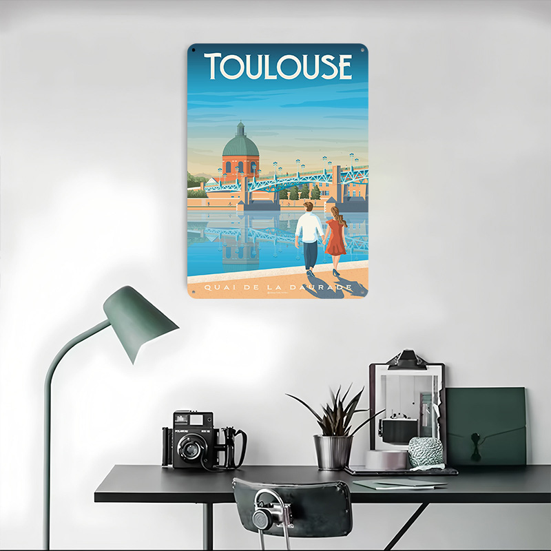لافتة معدنية مطبوعة بتصميم مدي - مراجعة Retro Gaming Toulouse وسعره