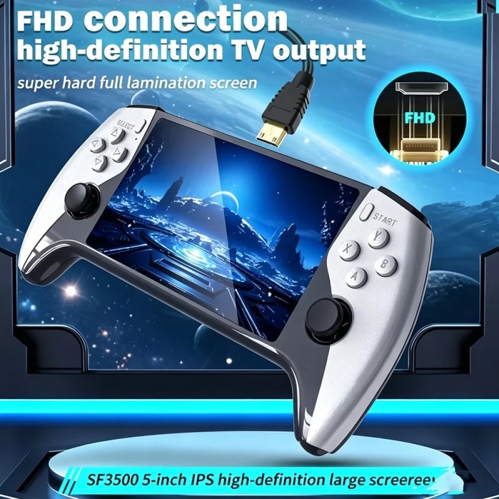 جهاز ألعاب محمول SF3500 بشاشة  - مراجعة Retro Gaming Emulator Console وسعره